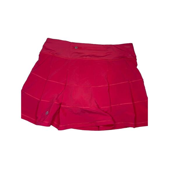 Lululemon Size 6 Hot Pink Pace Rival Skirt With Grip Undershorts Excellent Cond. - Picture 3 of 5